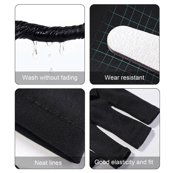 Gants Anti UV en Gel, gants de Protection professionnels pour manucure, protège les mains, Nail Art,