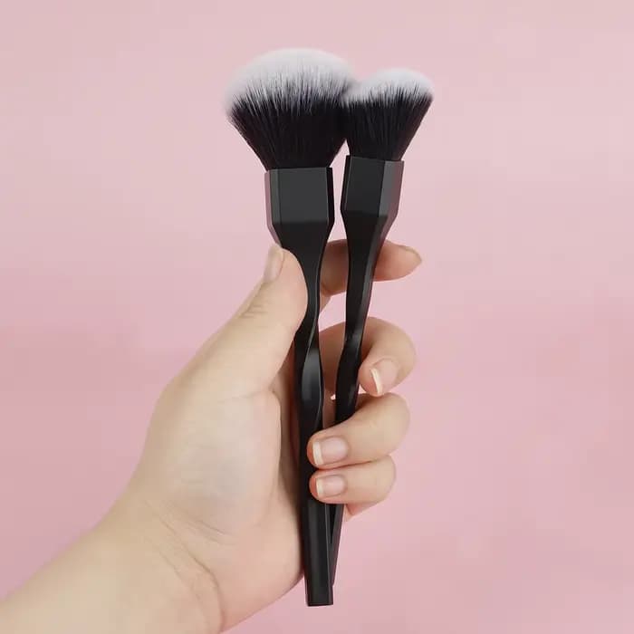 1 pièces spirale conception poignée en plastique beauté maquillage pinceaux cosmétiques poudre Blush brosse