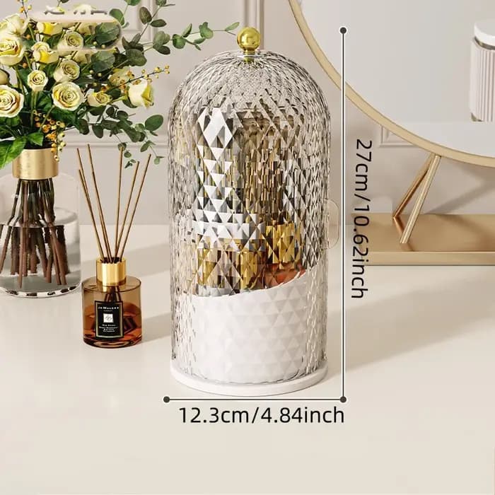 Boîte de rangement rotative pour pinceaux de maquillage pour offrir votre coiffeuse