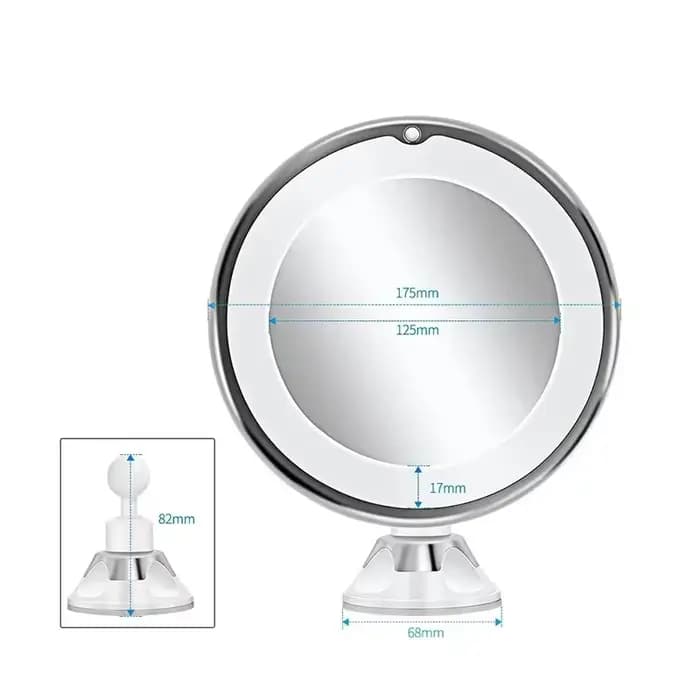 Miroir de vanité grossissant Flexible 10x