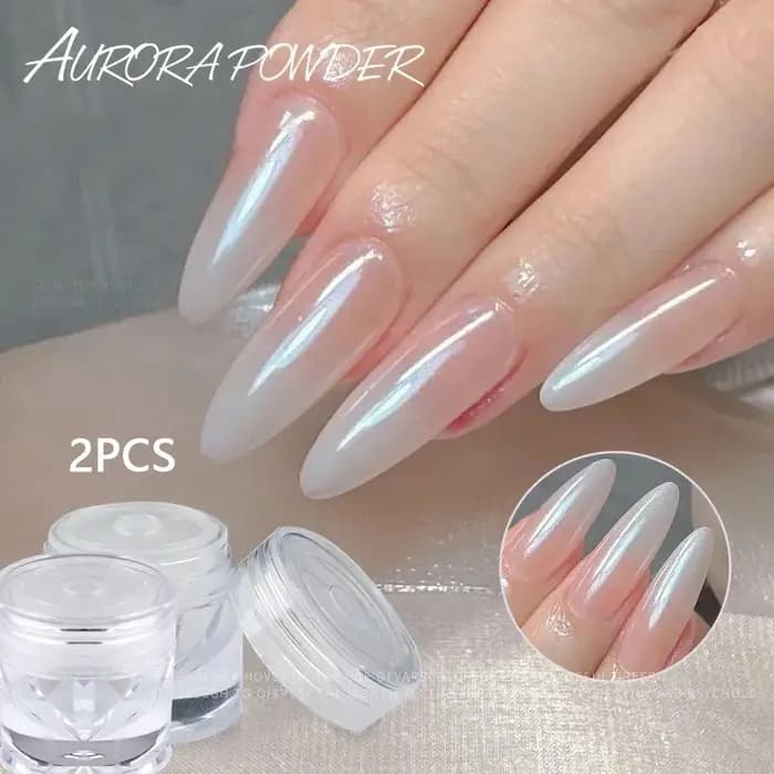 Poudre de cristal plaquée miroir pour Nail Art