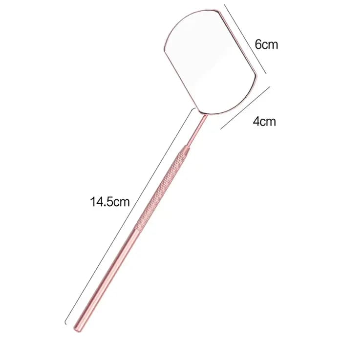 Miroir de greffage de cils grossissant beauté longue poignée pour vérifier l'extension de faux