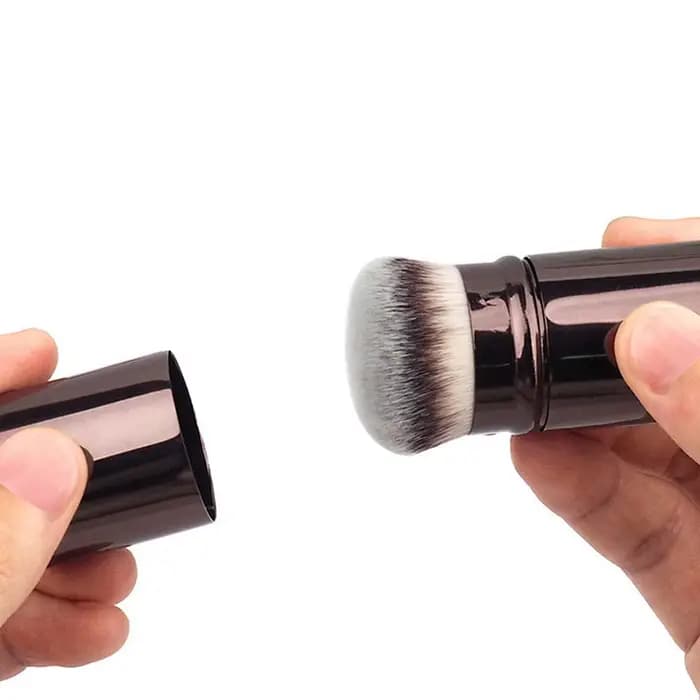 1 pièces pinceau à Blush rétractable Kabuki fond de teint brosse douce poudre moelleuse Contour pinceaux de maquillage