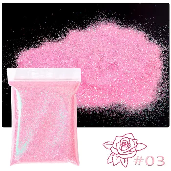 Poudre de paillettes pour ongles de noël or/argent, 50g, 0.1mm, holographique, irisée, brillante, Ul