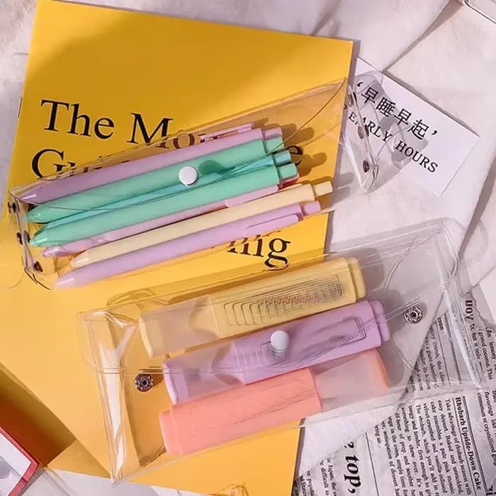Trousse de maquillage transparente en PVC