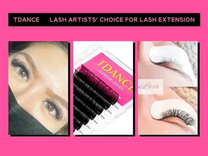 TDANCE Faux vison cils individuels maquiagem cilios pour professionnels extension de cils de vison d