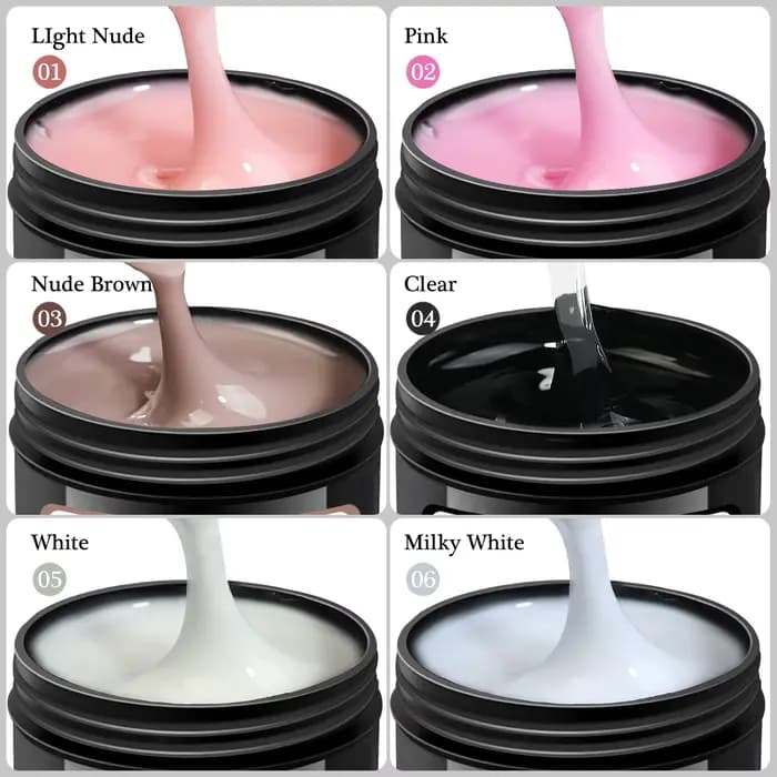 Vernis d'extension d'ongles en Gel acrylique Semi-Permanent UV/LED, grande capacité, adapté au Desig