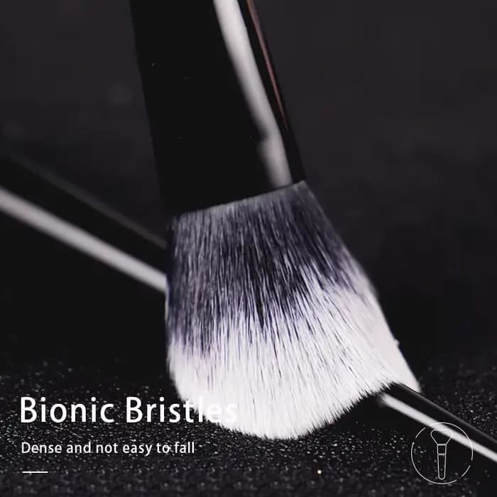 Kat Von D-pinceau de maquillage 25 pinceau à Blush cheveux en fibres douces élégant manche noir pinceaux