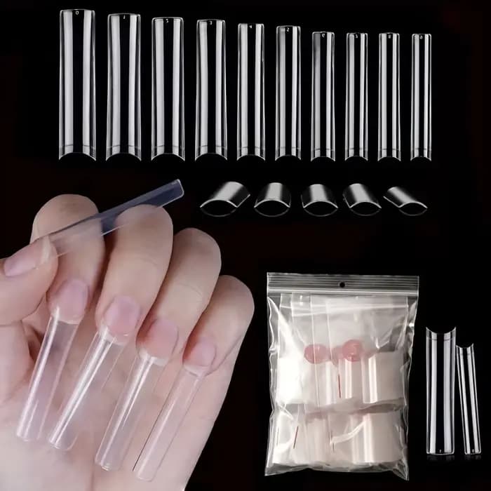500 pièces XXL No C courbe ongles conseils pour ongles en acrylique, ensemble professionnel, droit c