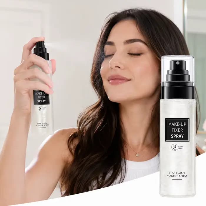 Spray Fixateur de Maquillage Effet Scintillant