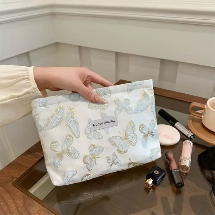 Trousse de maquillage en toile à la mode