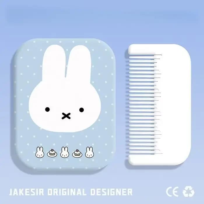 Miroir de maquillage amusant avec dessin animé Miffy Rabbit