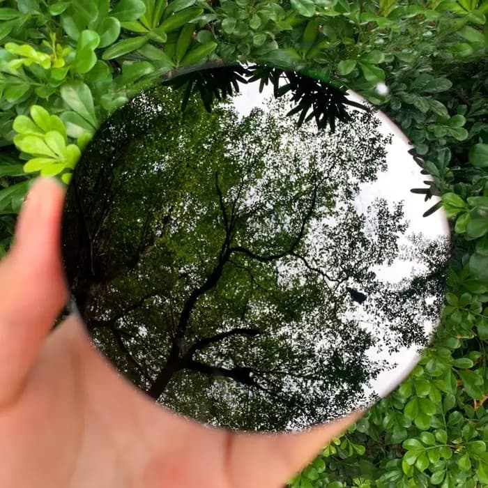 Miroir d’obsidienne noire, miroir de criblage de pierre d’obsidienne naturelle, spécimen minéral, ca