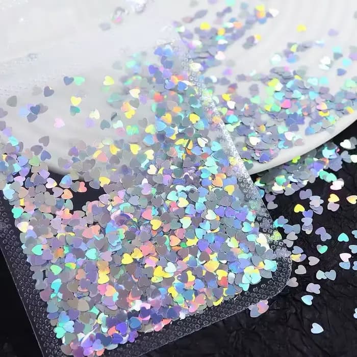 10g Laser argent étoile ongles paillettes paillettes 3D holographique étoiles papillon étincelle flo
