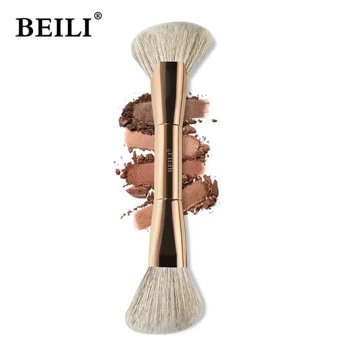 Pinceau de maquillage double embout BEILI Major Sculpture pour sculpter le visage