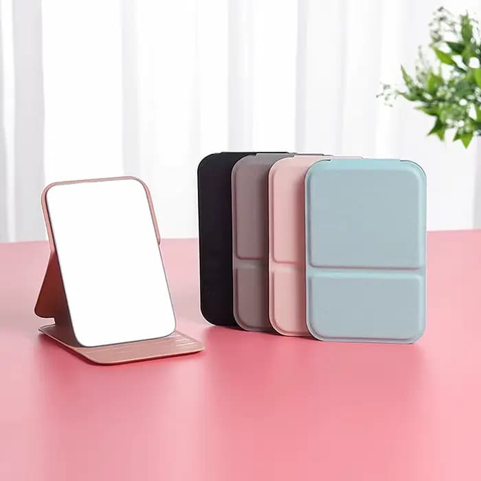 Mini miroir cosmétique pliable haute définition