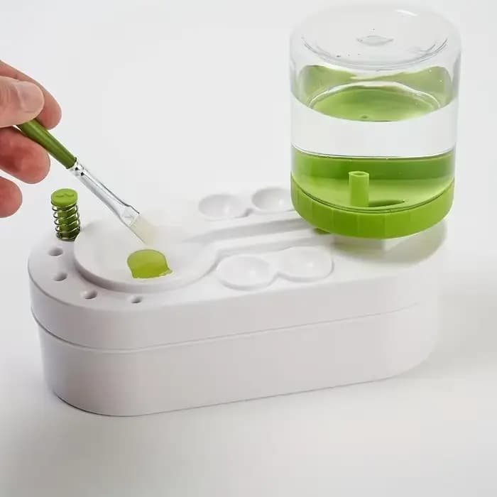 Nettoyeur de pinceaux, outil artistique, système de circulation d'eau en forme de goutte pour pincea