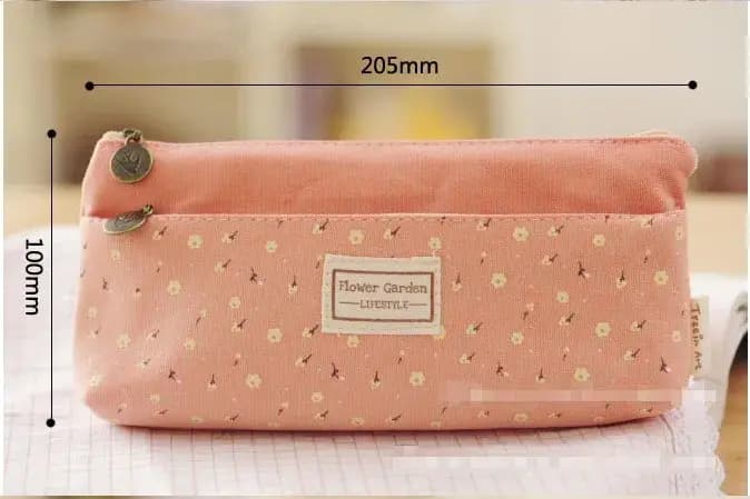 Trousse à Crayons à Double Fermeture Éclair de 4 Couleurs