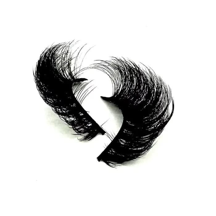 Faux-Cils en Faux Vison 8D Effet Oeil de Chat, Pack de Cils Volumineux, Touffus, Dramatique, Longs,