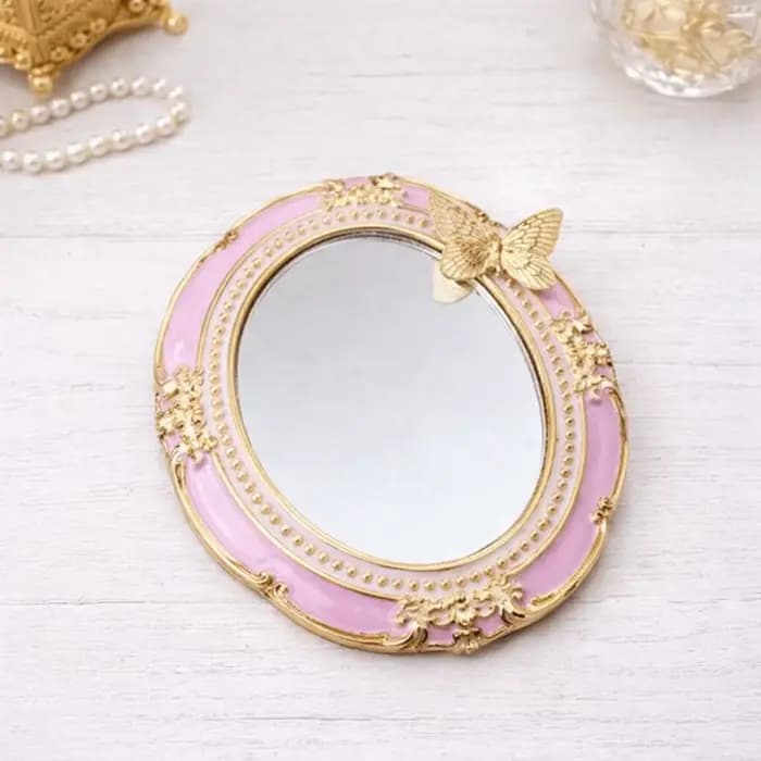 Miroir de maquillage rétro portable