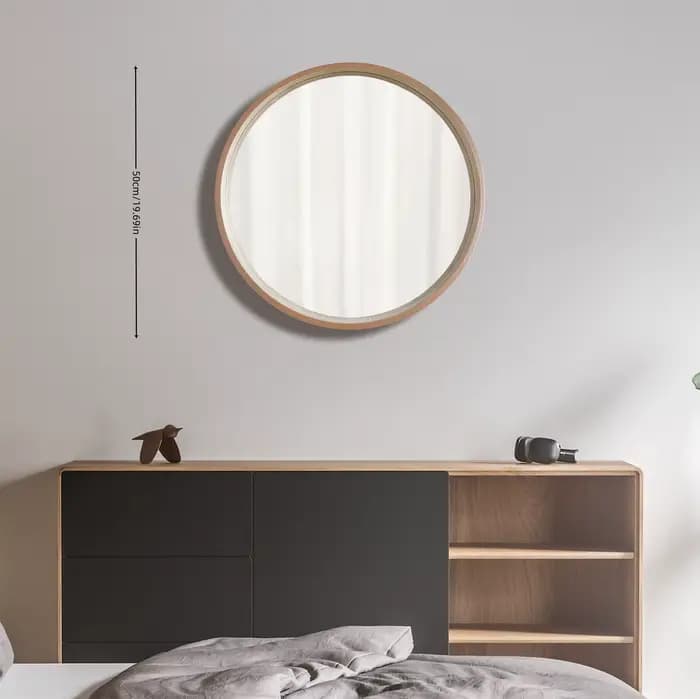 Miroir de maquillage mural - Miroir décoratif mural 50 cm x 50 cm