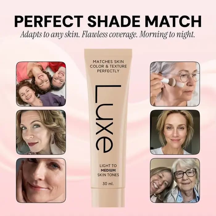 Fond de teint changeant de couleur Luxe 30 ml avec protection SPF UV – Teinte auto-adaptative