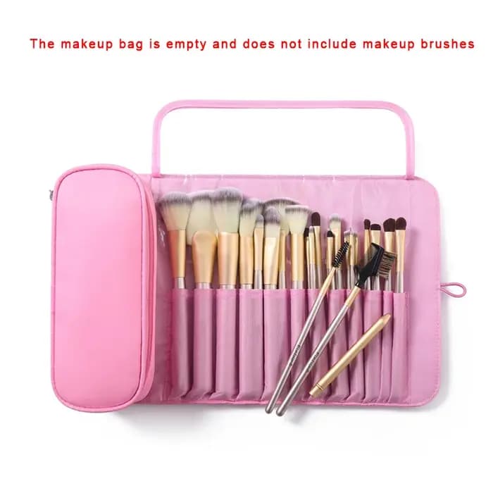 Trousse de maquillage imperméable en nylon pour femme