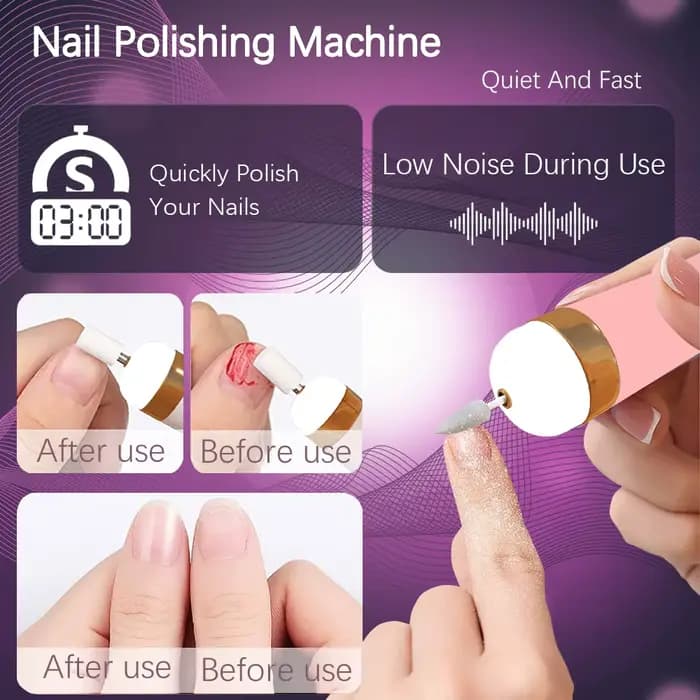 LINMANDA-Kit de perceuse à ongles électrique professionnelle, ensemble de limes à ongles sans fil po