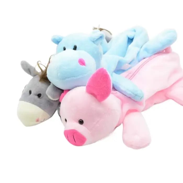 Trousse à crayons Kawaii Animal de la forêt en peluche mignonne