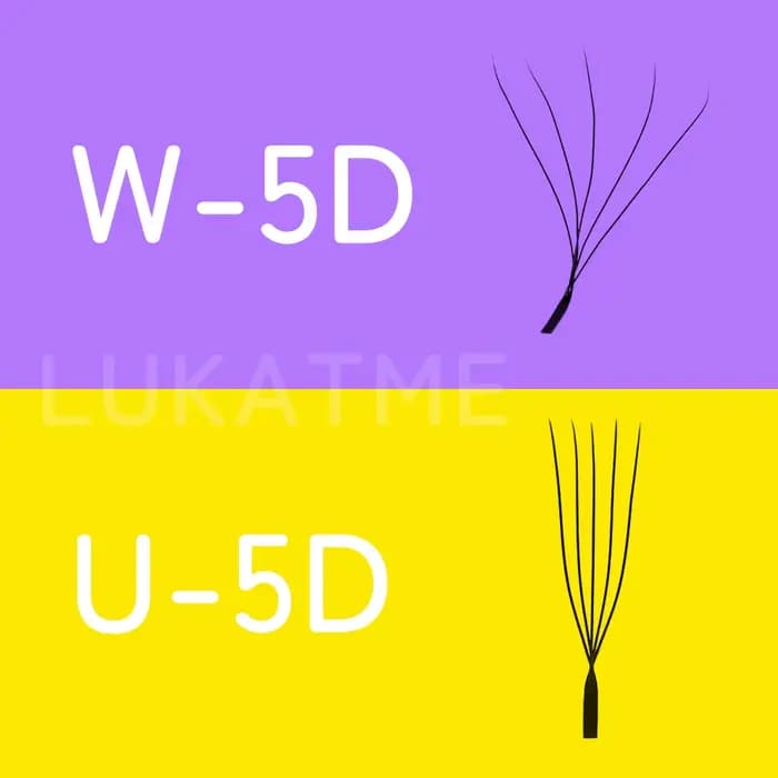 Extensions de cils LUKATME 0.07 PBT, bouquets préfabriqués YY 3D 4D 5D 6D, double 3D, forme W & U, k