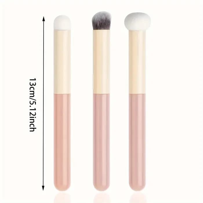 Pinceaux de maquillage à tête d'éponge de champignon doux 3 pièces