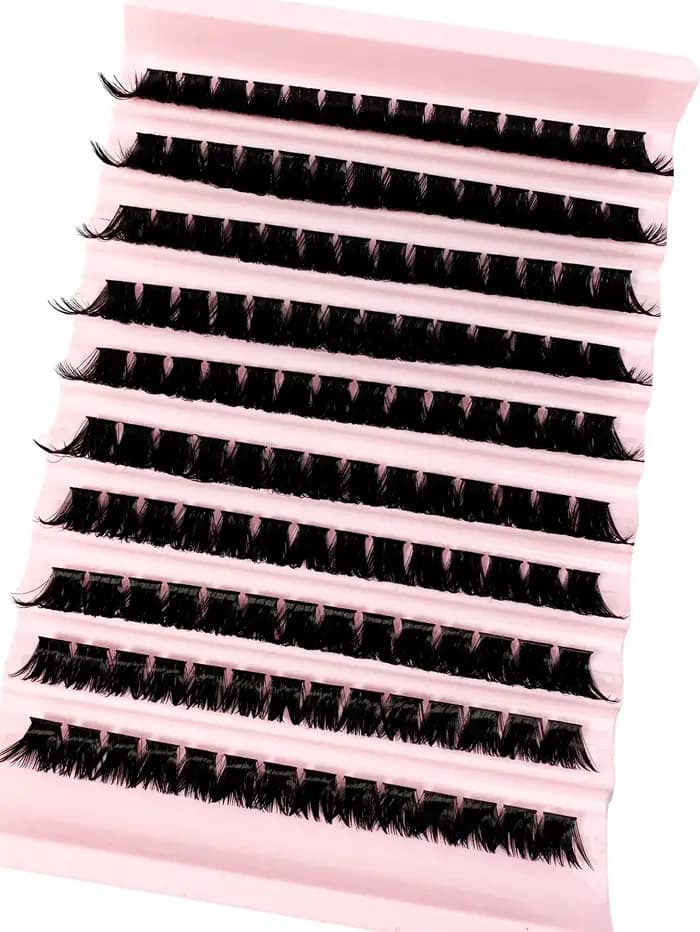 140 paquets de cils en grappe cheveux naturels cils individuels Faux vison bricolage prêt à l'emploi