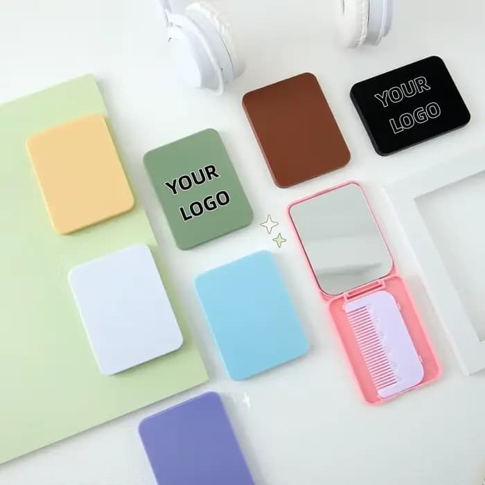 【Logo personnalisé】 50 pièces miroir de maquillage minimaliste