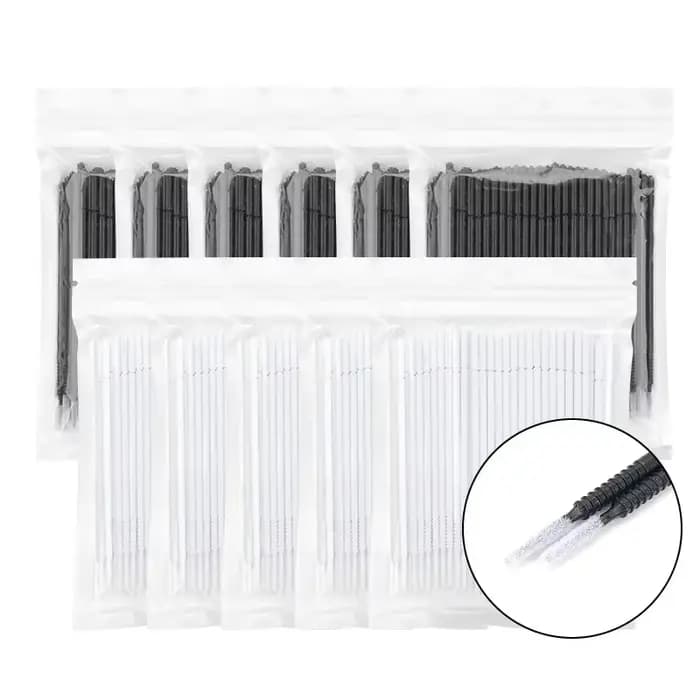 100 pièces jetable spirale Mascara brosse poignée microbrosse applicateur cils brosses Extension de