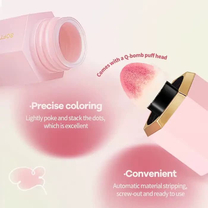 TVLV – fard à joues liquide mat 4 couleurs, facile à appliquer, tête de brosse en éponge de fard à joues imperméable longue durée