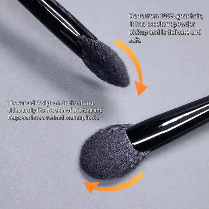 Pinceau de maquillage en poils de chèvre pour surligneur