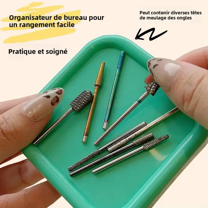 Plateau magnétique Portable pour organisateur de Nail Art