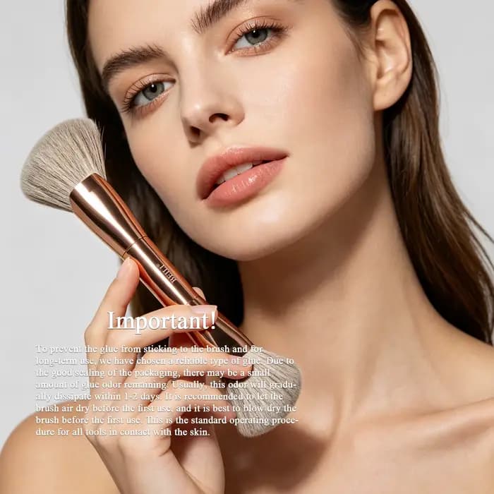 Pinceau de maquillage double embout BEILI Major Sculpture pour sculpter le visage