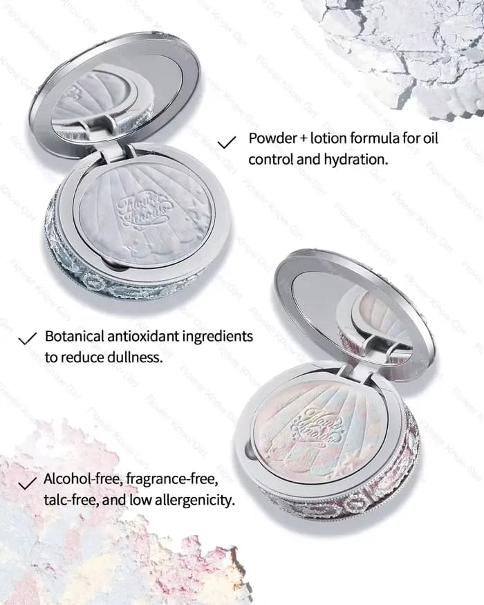 Fleur sait coquille perle Collection poudre cuite couleur mixte miel poudre clair mat maquillage rég