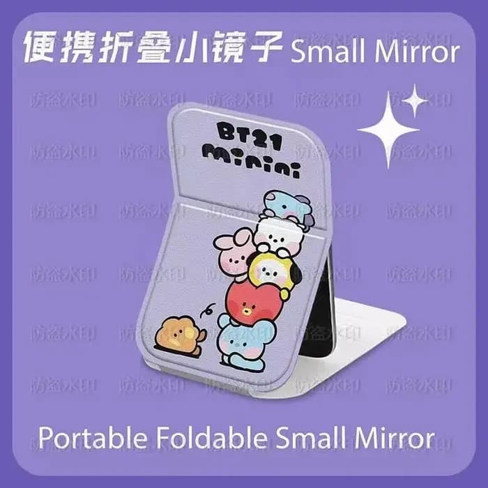Miroir pliant mignon BT21 Idol 2026