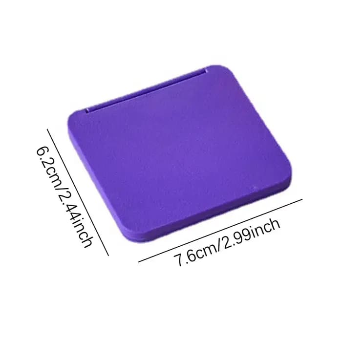 Miroir de maquillage carré portable pour filles