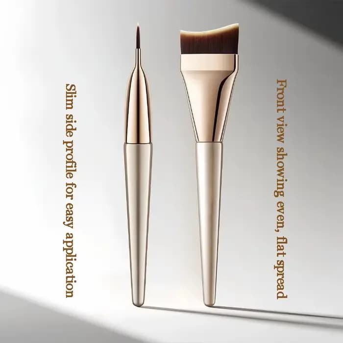 Brosse de fond de teint Ultra fine incurvée