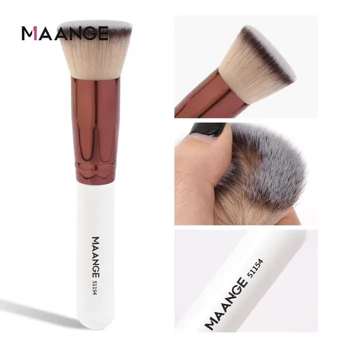 MAANGE 4 pièces pinceaux de maquillage avec étui fond de teint correcteur poudre pinceau
