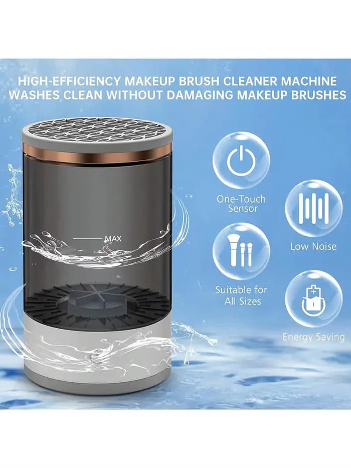 Nettoyeur de pinceaux de maquillage électrique, machine de nettoyage