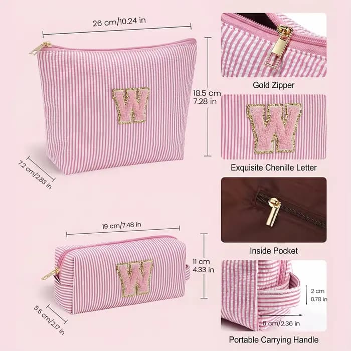Ensemble de trousses de toilette personnalisables Sheilabox