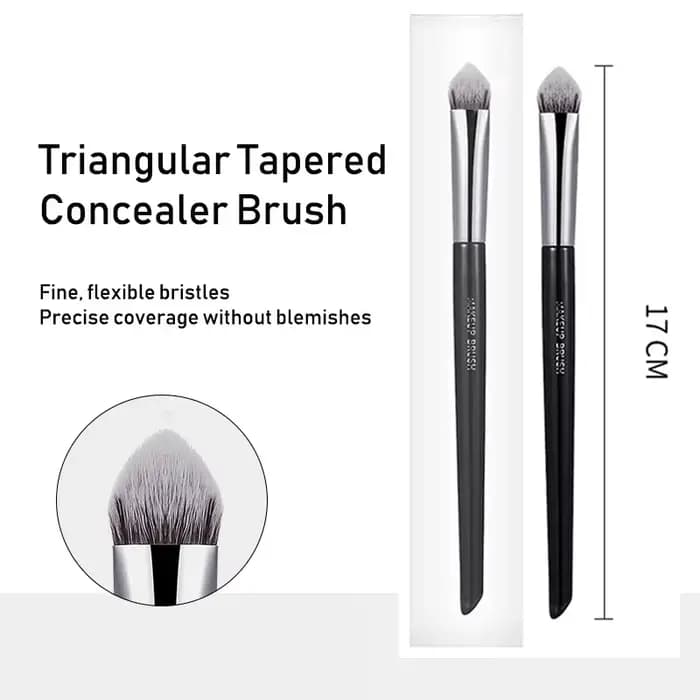 Pinceau de maquillage correcteur triangulaire biseauté de précision