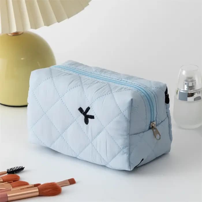 Trousse de maquillage avec nœud pour femme
