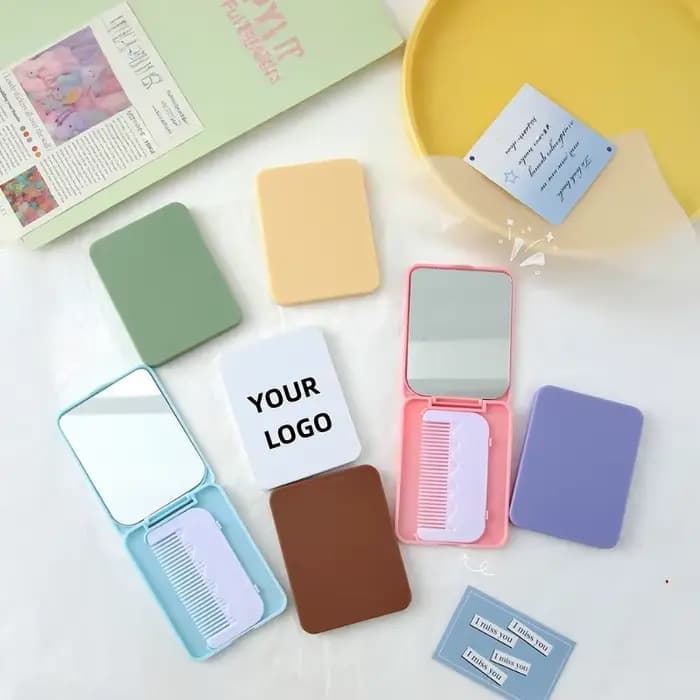 【Logo personnalisé】 50 pièces miroir de maquillage minimaliste