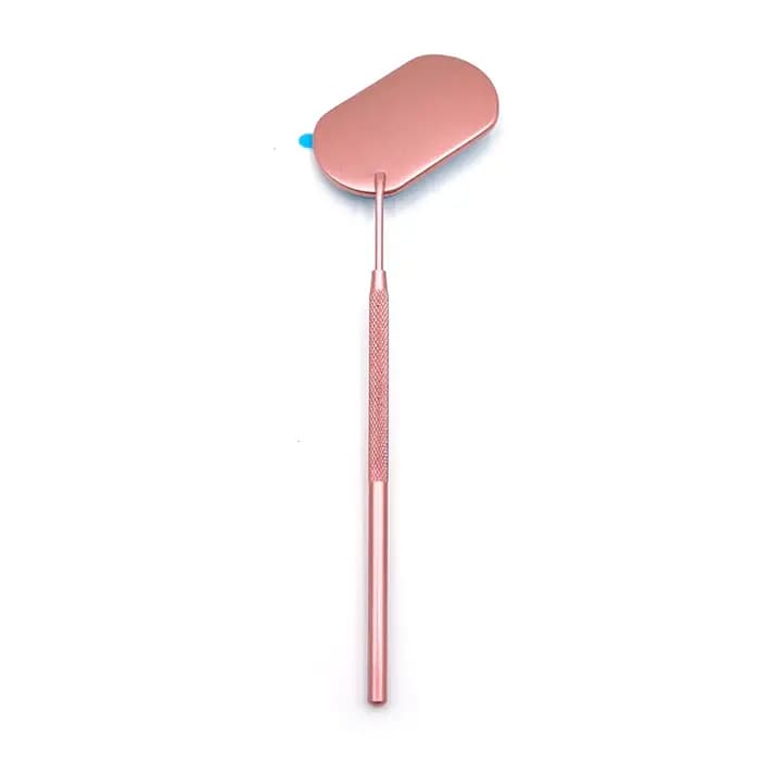 Miroir ovale multi-couleurs en acier inoxydable