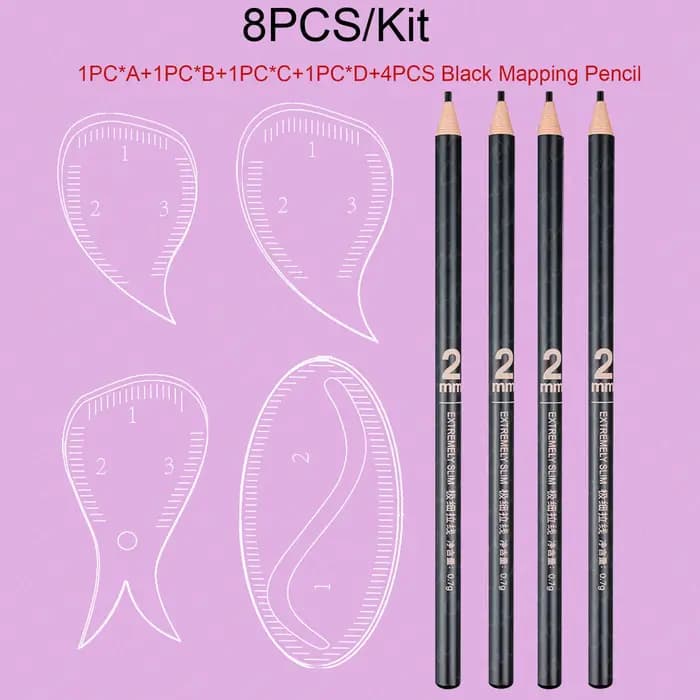 Kit d'outils de cartographie des sourcils en forme de larme